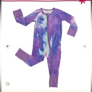 Little Sleepies Purple Watercolor Zippy Size 18-24
